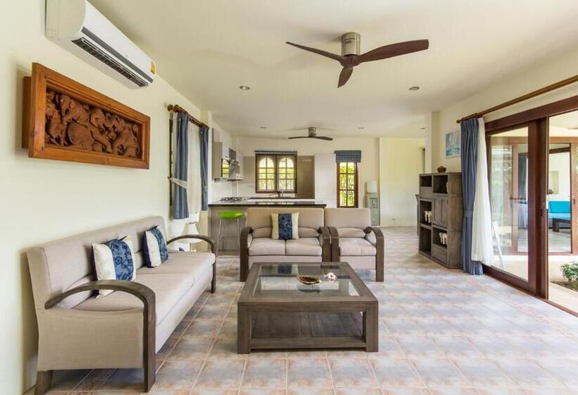 וילה דלוקס 3 חדרים, Idyllic Samui Beach Villa Resort