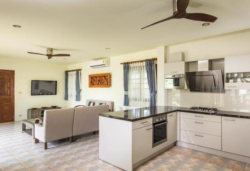 וילה דלוקס 3 חדרים, Idyllic Samui Beach Villa Resort