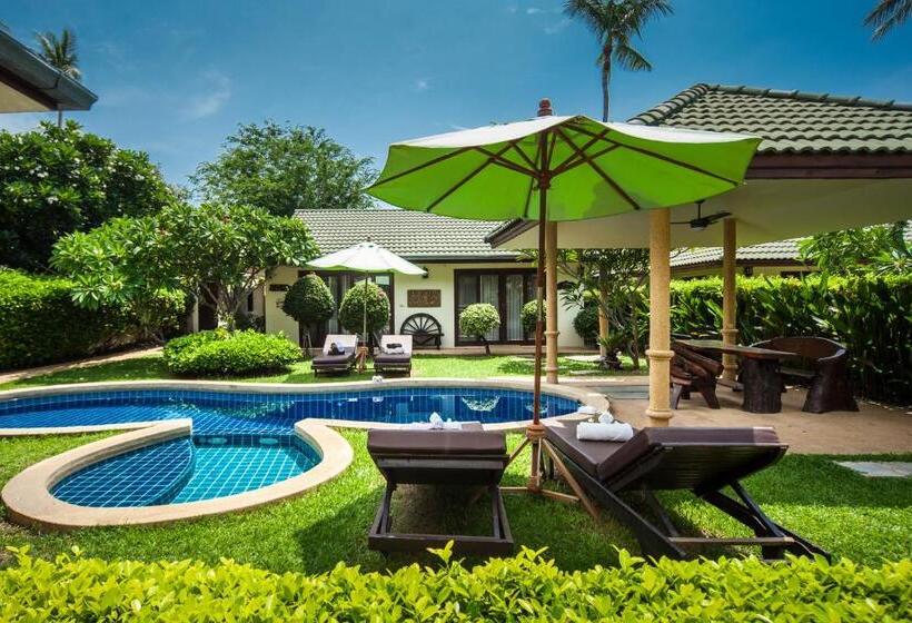 וילה דלוקס 3 חדרים, Idyllic Samui Beach Villa Resort