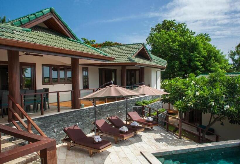 וילת חדר שינה 1 עם נוף לים, Idyllic Samui Beach Villa Resort
