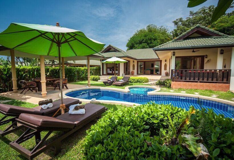 וילה דלוקס 3 חדרים, Idyllic Samui Beach Villa Resort