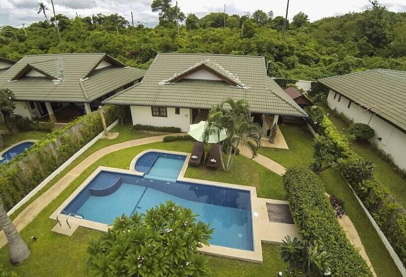 וילה דלוקס 3 חדרים, Idyllic Samui Beach Villa Resort