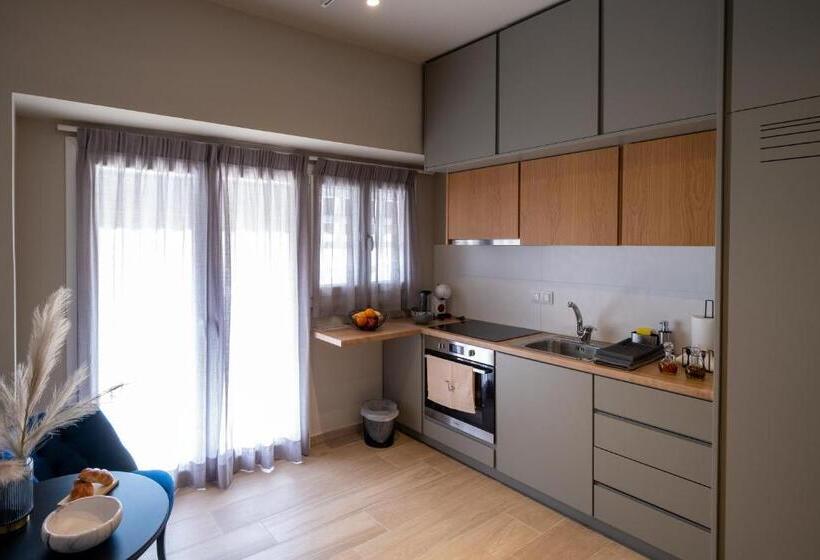 דירת חדר עם טרסה, My Greek Vacations City Apartments