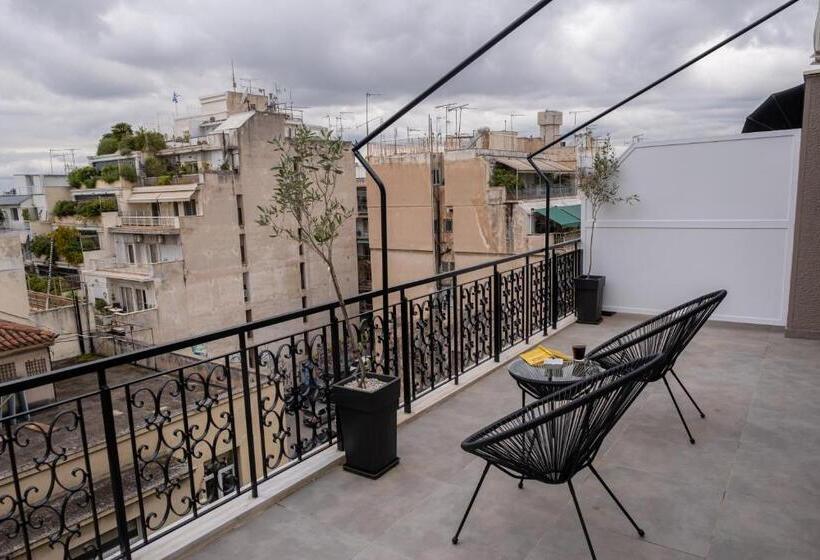 דירת חדר עם טרסה, My Greek Vacations City Apartments