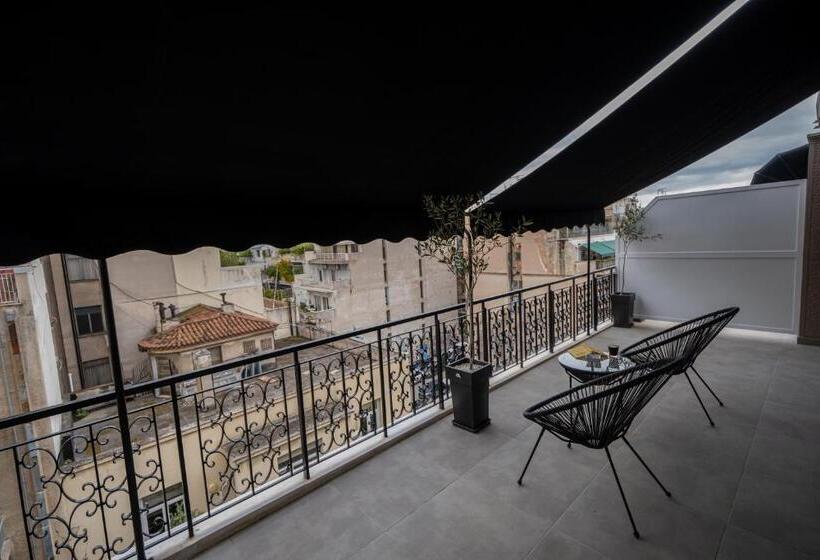 דירת חדר עם טרסה, My Greek Vacations City Apartments