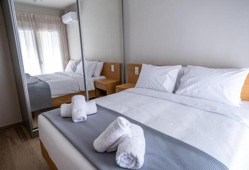 דירה בת חדר שינה 1 עם מרפסת, My Greek Vacations City Apartments