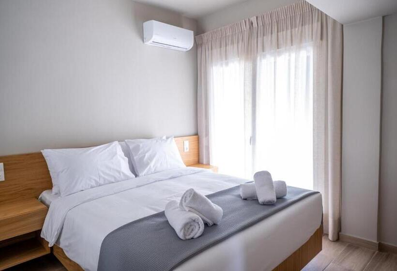 דירה בת חדר שינה 1 עם מרפסת, My Greek Vacations City Apartments