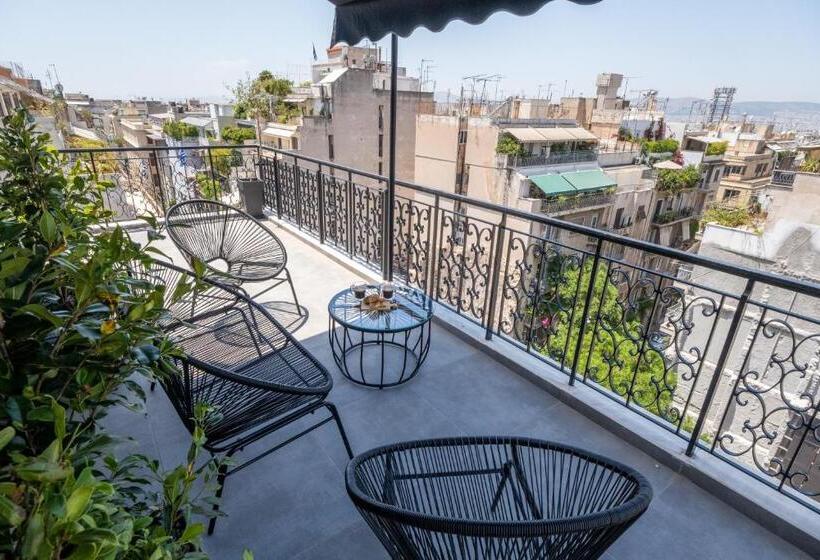 דירת חדר עם טרסה, My Greek Vacations City Apartments