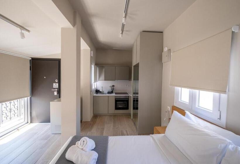 דירת חדר עם טרסה, My Greek Vacations City Apartments