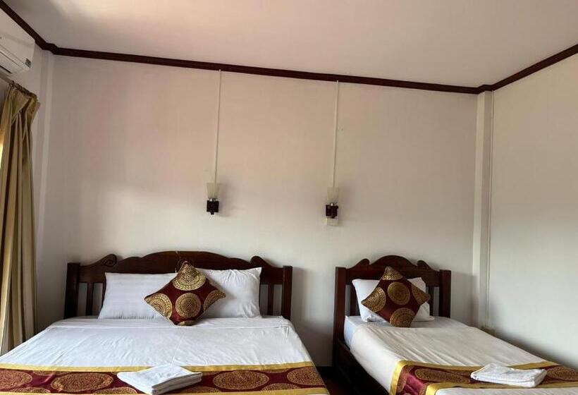 Quarto Familiar Deluxe, Vang Vieng Hana River View Hotel & Travel