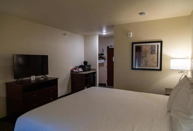 キングサイズベッドのデラックスルーム, Cobblestone Inn & Suites  Springfield