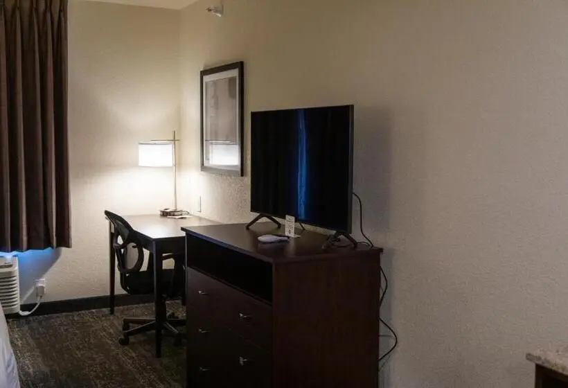 キングサイズベッドのスタンダードルーム, Cobblestone Inn & Suites  Springfield