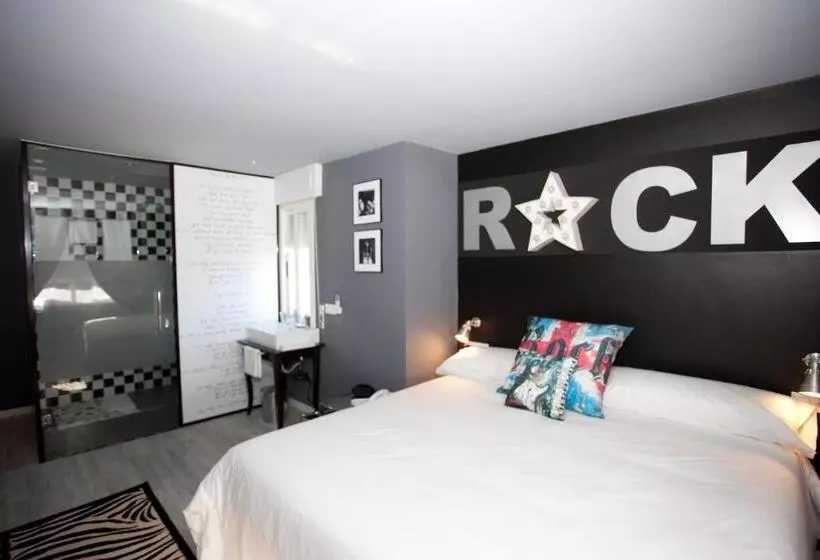 キングサイズベッドのデラックスルーム, Apartamentos Rock Star