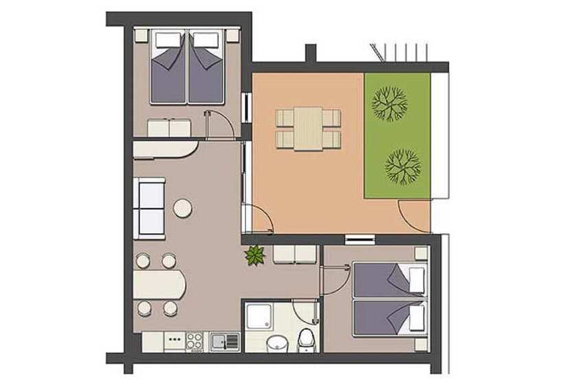 침실 1개 아파트, Valamar Diamant Residence