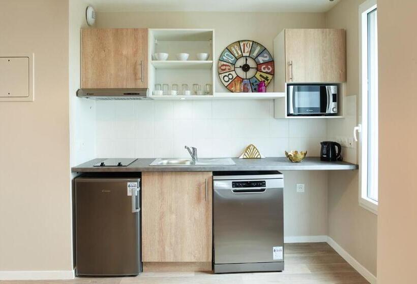 Апартаменты 1 Спальня, Zenao Appart Hôtels Montreuil