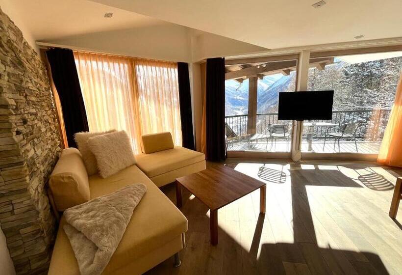 スイート, Waldhotel Fletschhorn Panoramic Retreat In Saas Fee