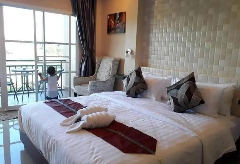 バルコニー付きデラックスルーム, 4 Palms Resort