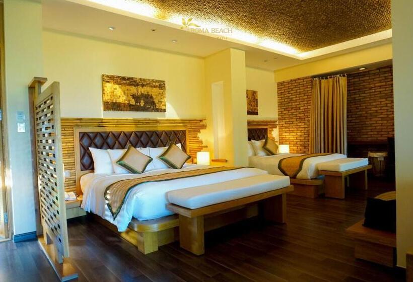 اتاق استاندارد سه تخته با بالکن, Aroma Beach Resort And Spa
