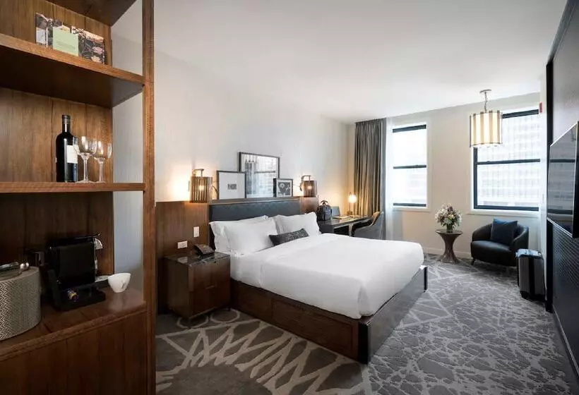 ダブルベッドスタンダードルーム, Londonhouse Chicago Curio Collection By Hilton
