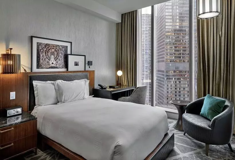 ダブルベッドスタンダードルーム, Londonhouse Chicago Curio Collection By Hilton