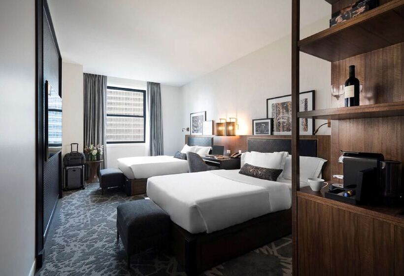 스탠다드 룸 더블 침대 2개, Londonhouse Chicago Curio Collection By Hilton