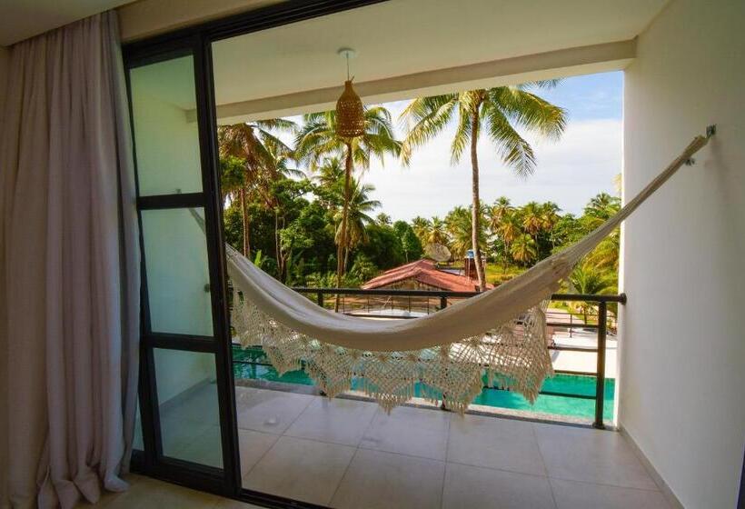 غرفة ديلوكس ثلاثية مطلة على البحر, Milie Lounge Pousada