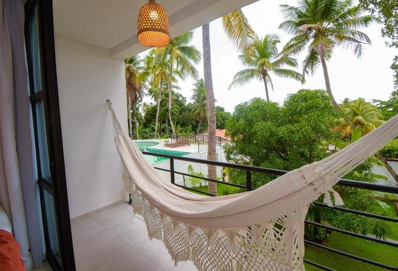 غرفة ديلوكس ثلاثية مطلة على البحر, Milie Lounge Pousada