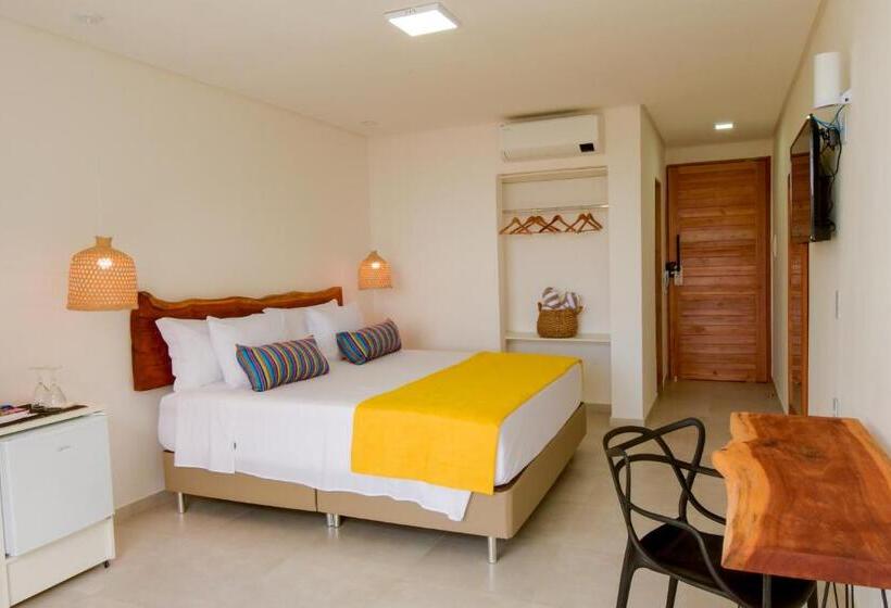 غرفة ديلوكس مطلّة علي البحر, Milie Lounge Pousada