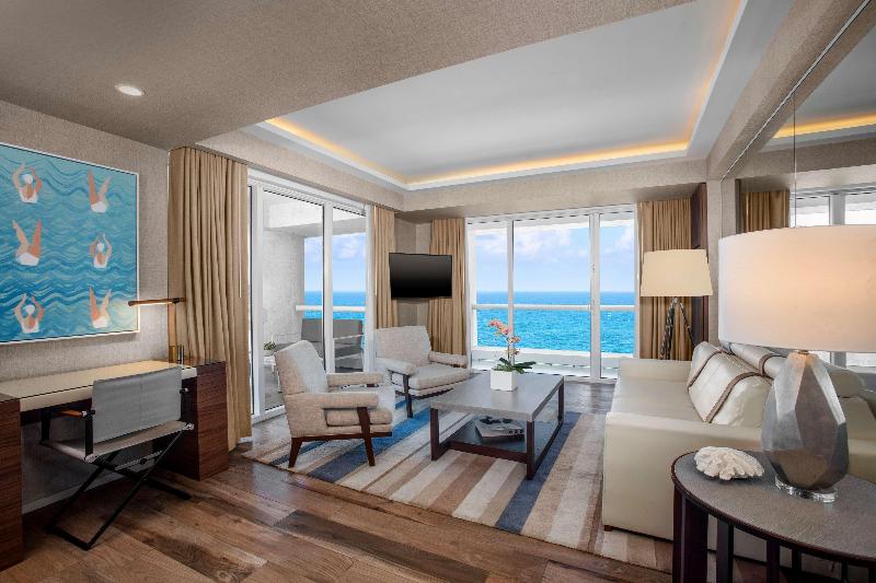 带1个卧室的带海景的公寓, Conrad Fortlauderdale Beach