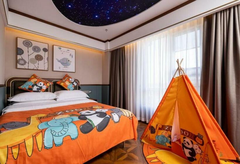 패밀리 룸, Time Traveller Boutique Hotel Near Peking Man Site At Zhoukoudian, University Of Chinese Academy O