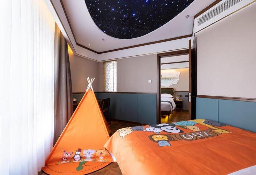 패밀리 룸, Time Traveller Boutique Hotel Near Peking Man Site At Zhoukoudian, University Of Chinese Academy O