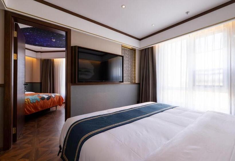 패밀리 룸, Time Traveller Boutique Hotel   Near Peking Man Site At Zhoukoudian, University Of Chinese Academy O