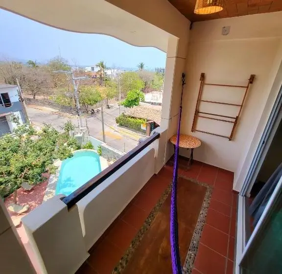 バルコニー付きスタンダードステューディオ, Casa Puerto Bonito & Private Coworking