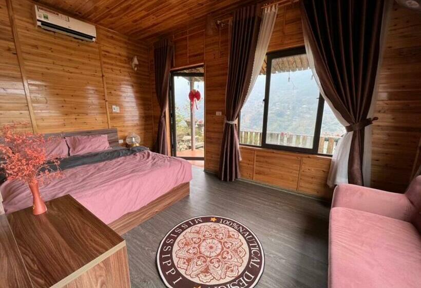 اتاق استاندارد سه تخته با بالکن, Mộc Homestay Sa Pa