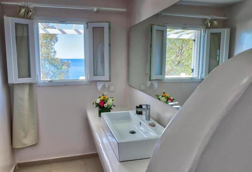 חדר דלוקס עם מרפסת נוף לים, Withinn Mykonos Suites