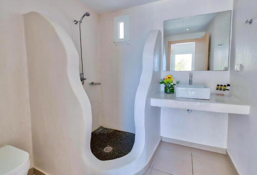 חדר דלוקס עם מרפסת נוף לים, Withinn Mykonos Suites