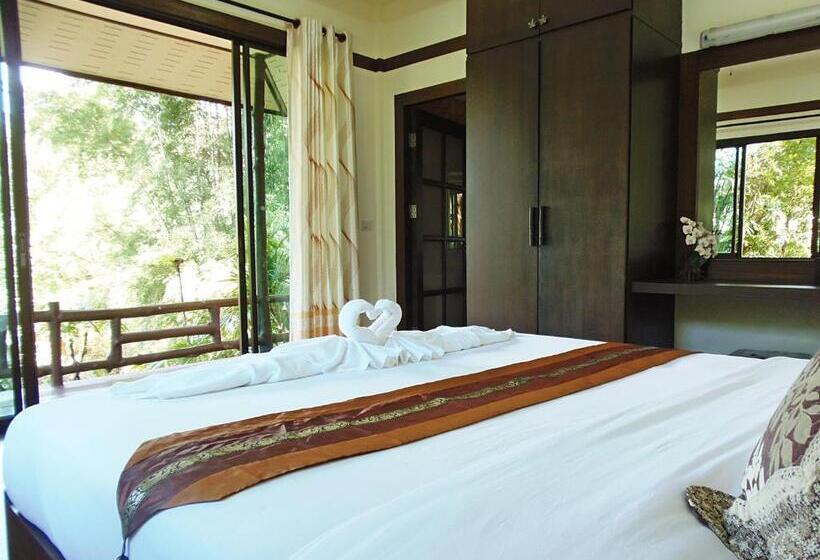 1침실 빌라 정원 전망, Pai My Guest Resort   Sha Plus