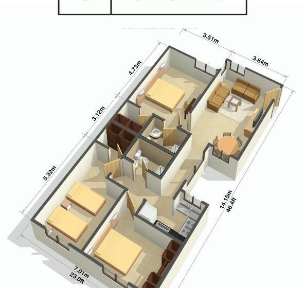 家庭套房, Residence Inn Suites Cristina