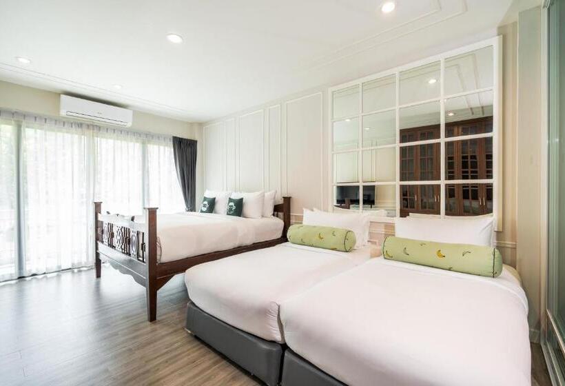 디럭스 패밀리 룸, Blu Monkey Pooltara Krabi Hotel & Villas Pet Friendly