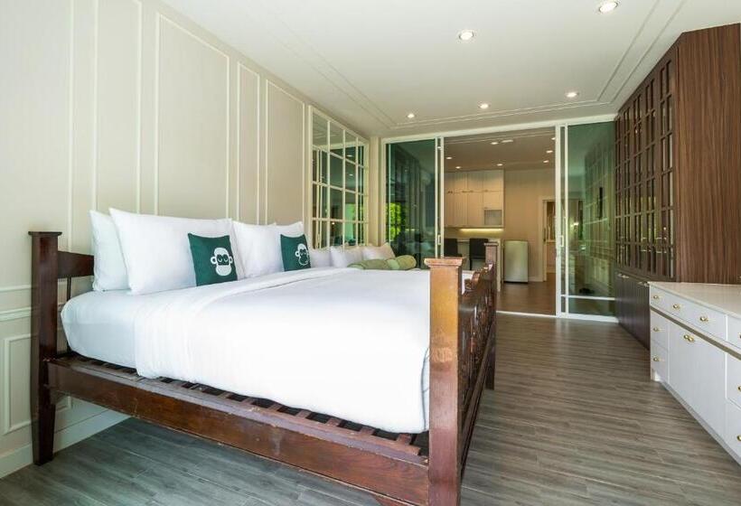 디럭스 패밀리 룸, Blu Monkey Pooltara Krabi Hotel & Villas Pet Friendly