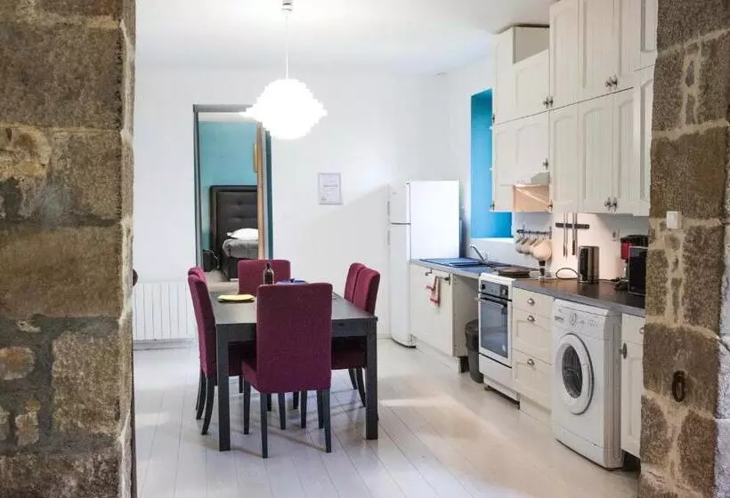 庭の見える1ベッドルームアパートメント, Hôtel Les Pieux En Cotentin