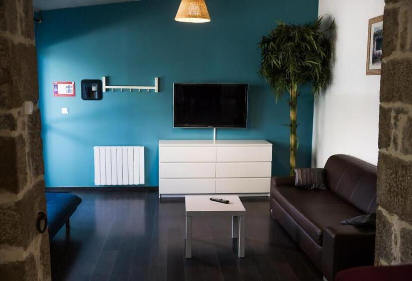 Апартаменты 1 Спальня Вид на Сад, Hôtel Les Pieux En Cotentin