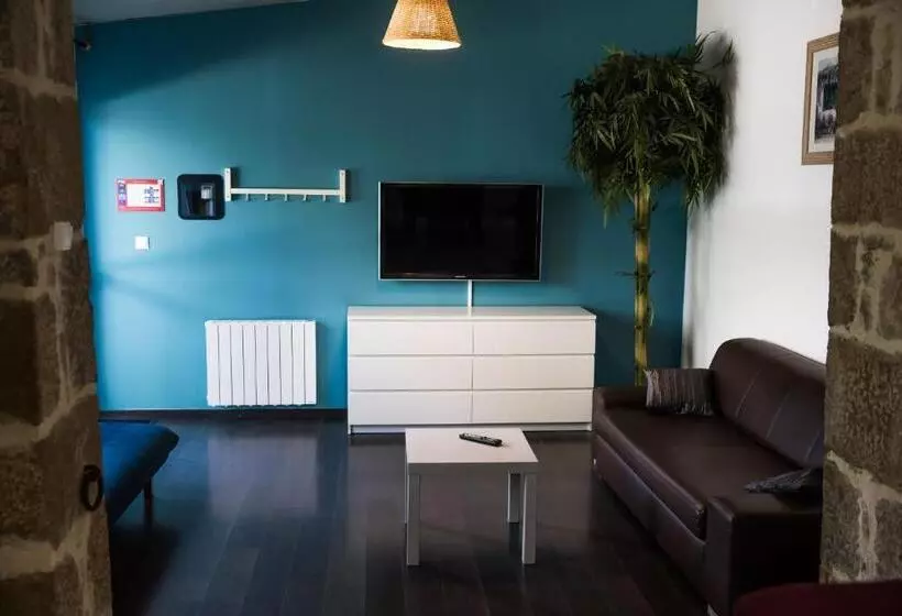 庭の見える1ベッドルームアパートメント, Hôtel Les Pieux En Cotentin