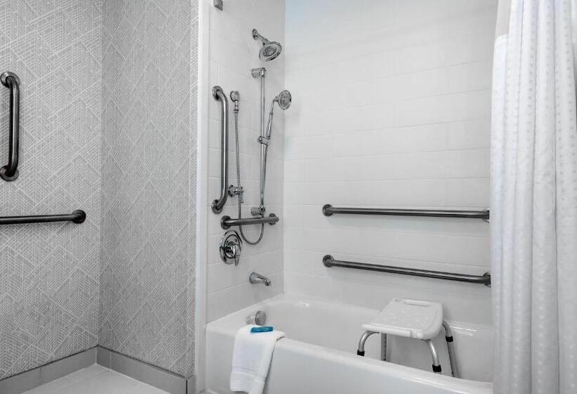 غرفة قياسية سرير ملكى لذوى الإحتياجات الخاصة, Holiday Inn Express & Suites   Charlotte Airport, An Ihg