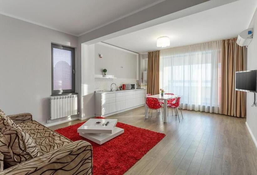 Апартаменты 1 Спальня с Видом, Tomis Garden Apartments Mamaia