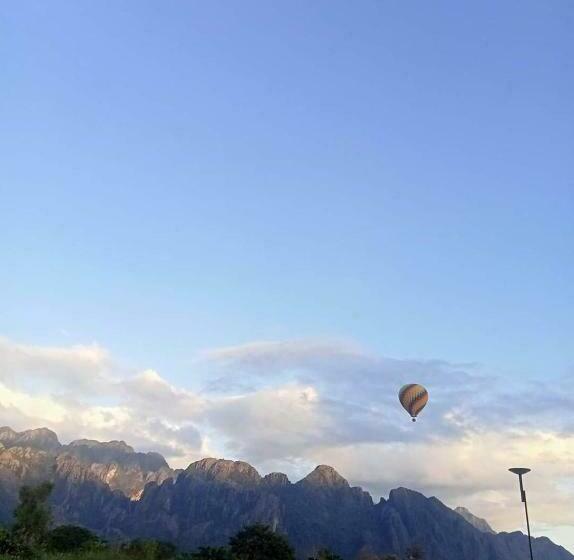 디럭스 룸, Vang Vieng Queens Mountain View