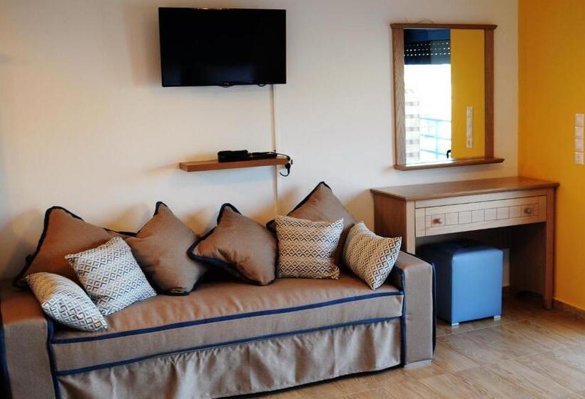 스탠다드 4인용 룸 측면 바다 전망, Haven Beach