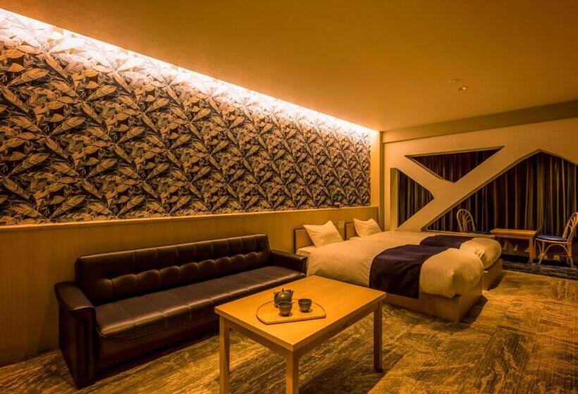 带景观的三人标准房间, Ooedo Onsen Monogatari Premium Toba Saichoraku