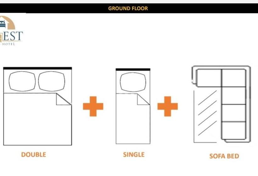 آپارتمان 1 خوابه همکف, Guest Apart Konaklar