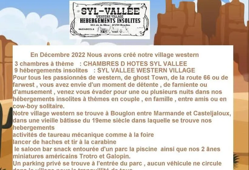 スタンダードルーム, Camping Syl Vallée Western Village